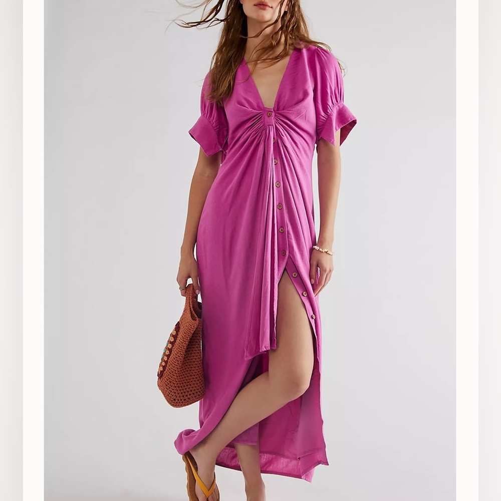 Vintage summer midi dress ~ free people